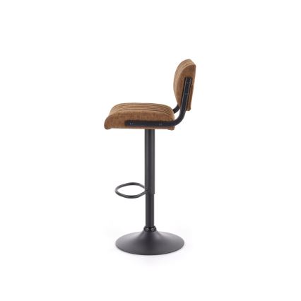 Banco de bar 109x46 cm preto/castanho
