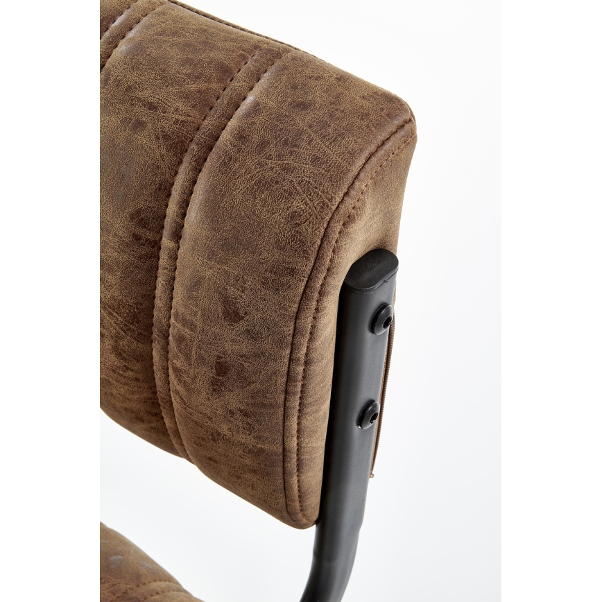 Banco de bar 109x46 cm preto/castanho