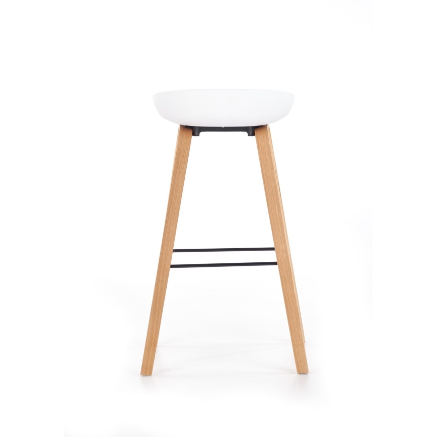 Banco de bar 81x51 cm bege/branco