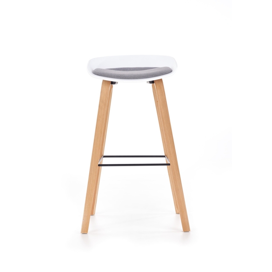 Banco de bar 81x51 cm bege/branco