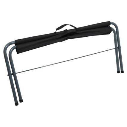 Banco dobrável de campismo preto/cinzento