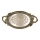Bandeja decorativa 46,5x24,4 cm dourado