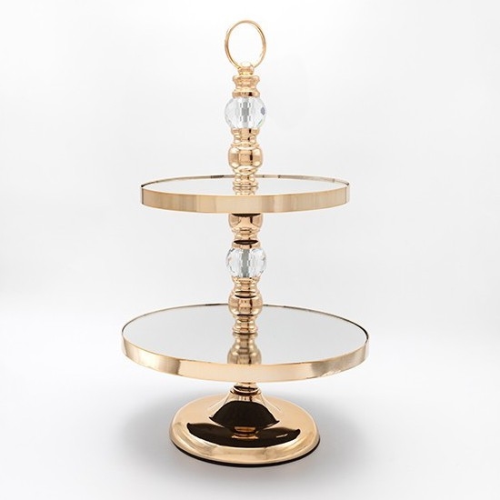 Bandeja decorativa 50x30 cm dourado