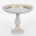 Bandeja decorativa diâmetro 23,5 cm branco/dourado