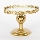 Bandeja decorativa diâmetro 25,5 cm dourado