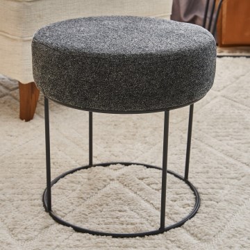 Banqueta JAVI, diâmetro 40 cm, antracite