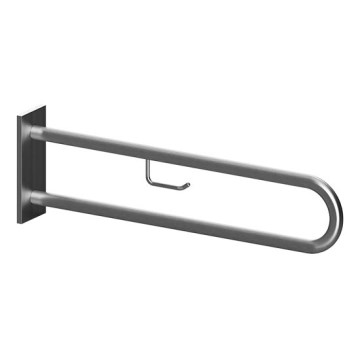 Barra de apoio 10,3x25,3 cm aço inoxidável/prateada