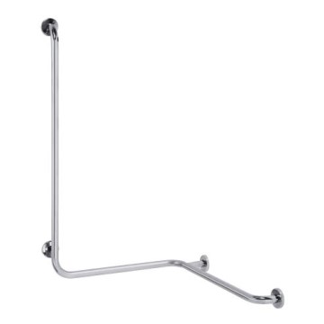 Barra de apoio para duche 66x118 cm, aço inoxidável/prateada