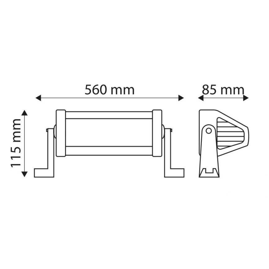 Barra luminosa de trabalho para automóvel LED EPISTAR LED/120W/10-30V IP67 6000K