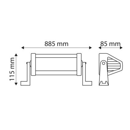 Barra luminosa de trabalho para automóvel LED EPISTAR LED/180W/10-30V IP67 6000K
