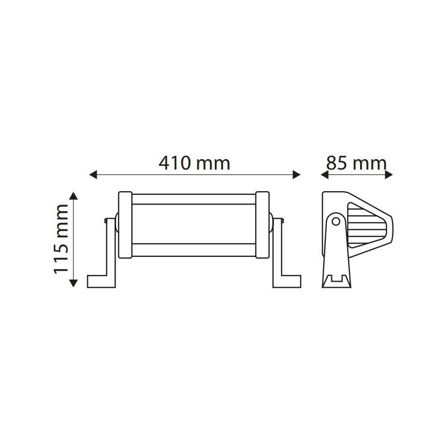 Barra luminosa de trabalho para automóvel LED EPISTAR LED/72W/10-30V IP67 6000K