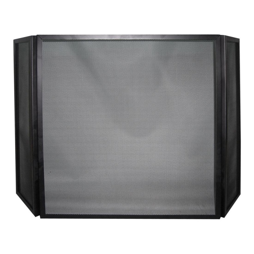 Barreira de segurança para lareira 60x100 cm preto