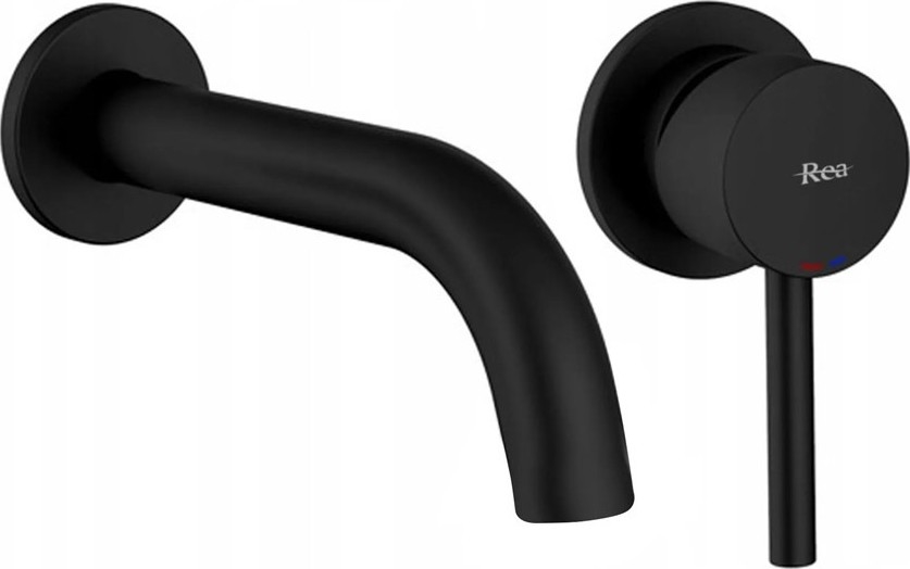 BAT-B0969 - Misturador de lavatório para instalação encastrada LUNGO preto mate