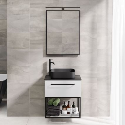 BATH DELUXE 01-060-05-02-00 - Espelho para casa de banho BORGSTED 60x80 cm preto