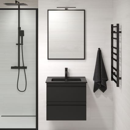 BATH DELUXE 01-060-05-02-00 - Espelho para casa de banho BORGSTED 60x80 cm preto