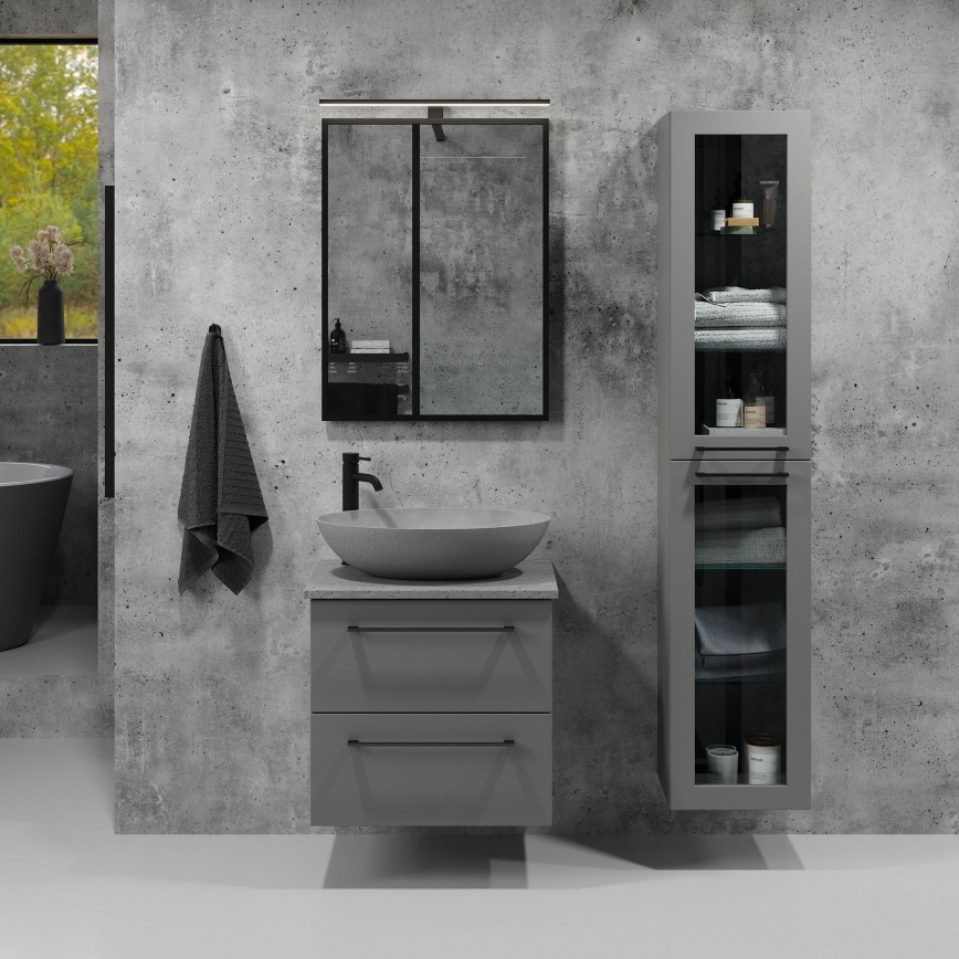 BATH DELUXE 01-060-05-02-00 - Espelho para casa de banho BORGSTED 60x80 cm preto