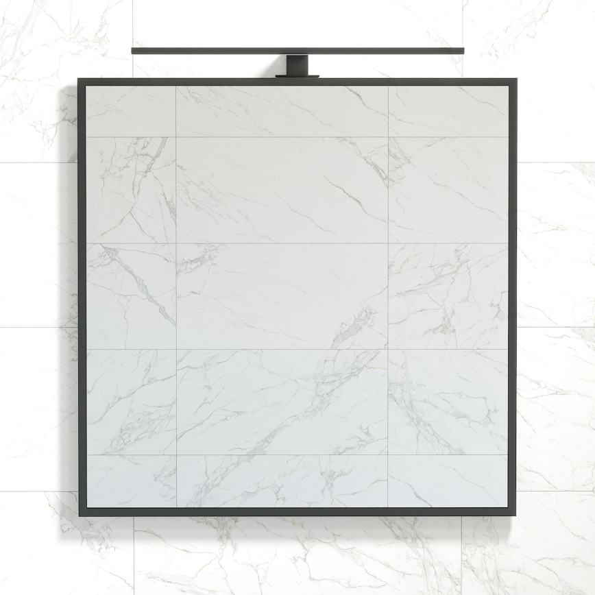 BATH DELUXE 01-080-05-02-00 - Espelho para casa de banho BORGSTED 80x80 cm preto