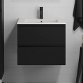 BATH DELUXE 03-060-63-02-01 - Armário para casa de banho com bacia KENWOOD 61 cm mate preto