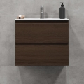 BATH DELUXE 03-060-64-84-01 - Armário para casa de banho com bacia KENWOOD 61 cm nogueira