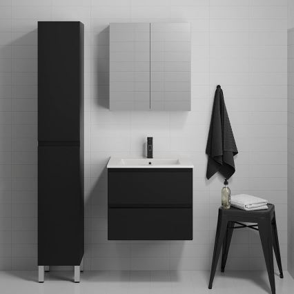 BATH DELUXE 04-030-63-02-01 - Armário para casa de banho KENWOOD 186 cm mate preto