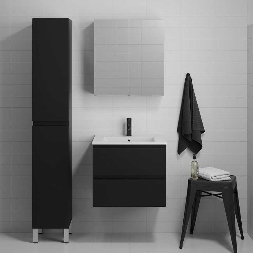 BATH DELUXE 04-030-63-02-01 - Armário para casa de banho KENWOOD 186 cm mate preto