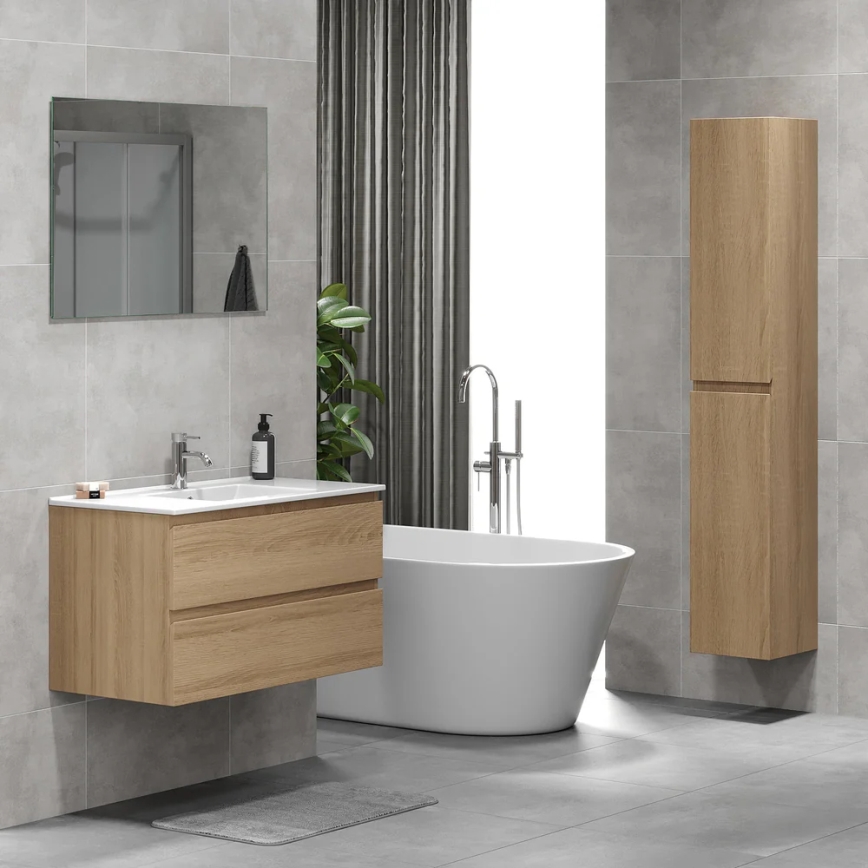 BATH DELUXE 04-030-64-86-01 - Armário para casa de banho KENWOOD 186 cm carvalho