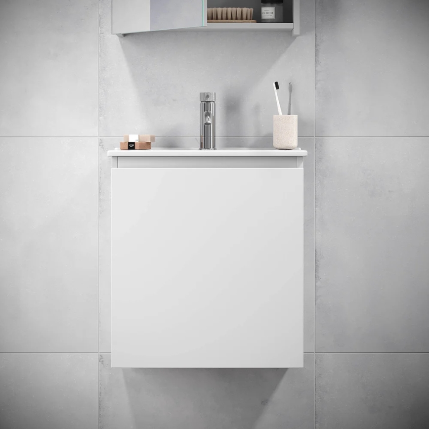 BATH DELUXE 09-050-63-01-01 - Armário para casa de banho com bacia KENWOOD 51 cm branco mate