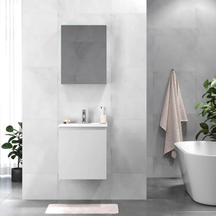 BATH DELUXE 09-050-63-01-01 - Armário para casa de banho com bacia KENWOOD 51 cm branco mate