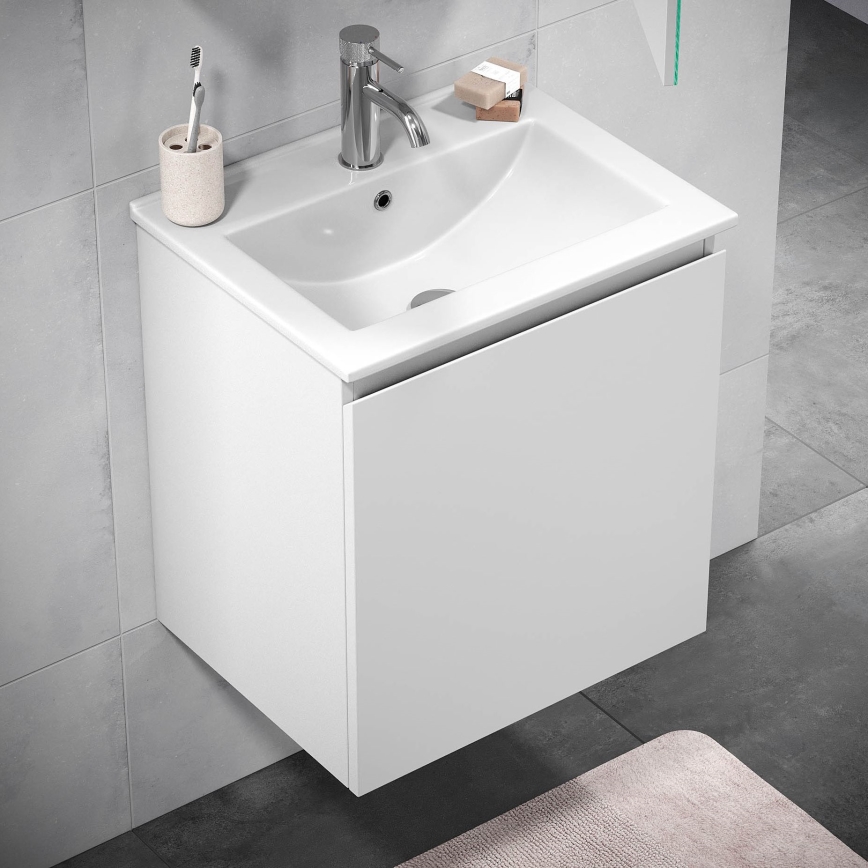 BATH DELUXE 09-050-63-01-01 - Armário para casa de banho com bacia KENWOOD 51 cm branco mate