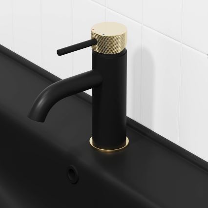 BATH DELUXE 28-005-03-72-00 - Torneira do lavatório ANHOLT 15,6 cm preto/latão
