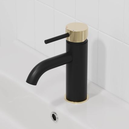 BATH DELUXE 28-005-03-72-00 - Torneira do lavatório ANHOLT 15,6 cm preto/latão