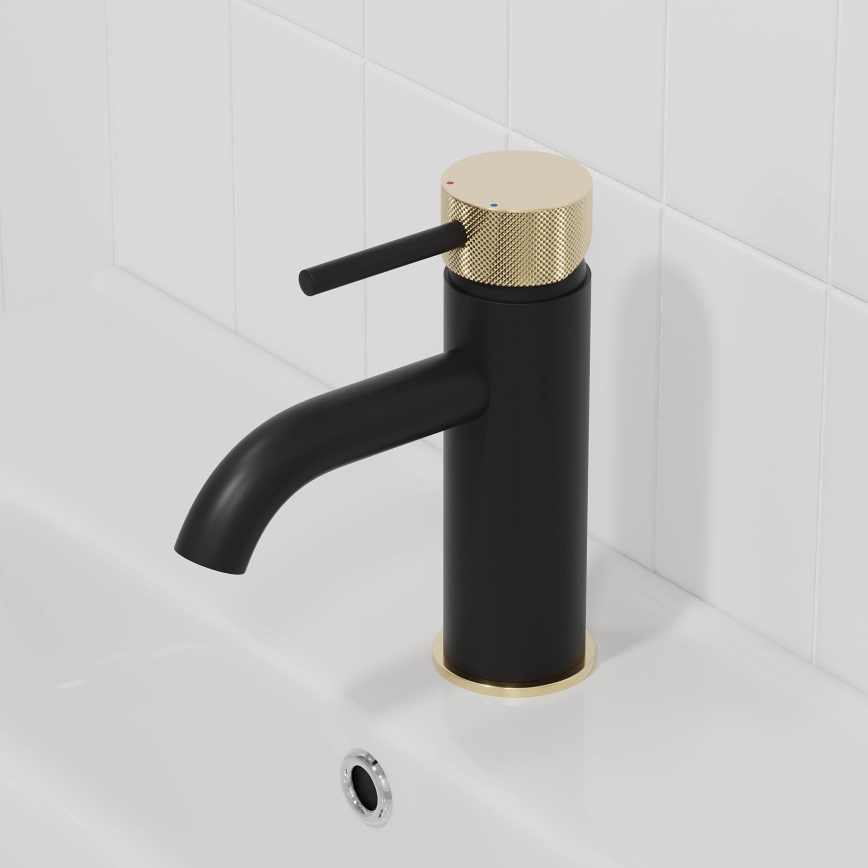 BATH DELUXE 28-005-03-72-00 - Torneira do lavatório ANHOLT 15,6 cm preto/latão