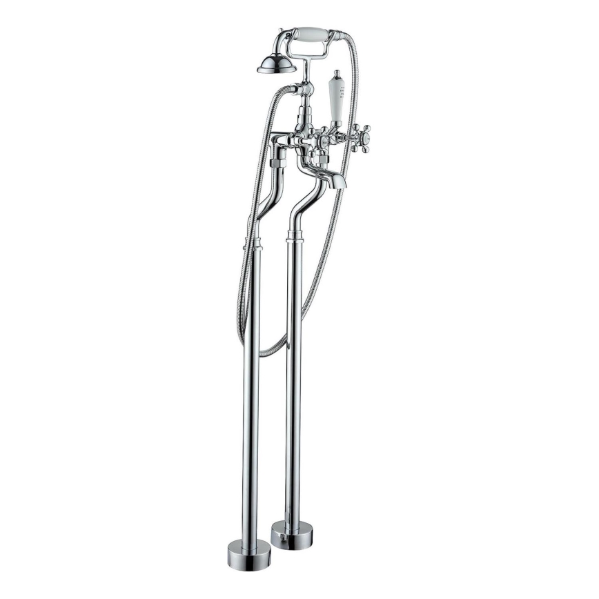 BATH DELUXE 28-108-01-60-00 - Conjunto independente para banheira com torneira AEROSKOBING 106,3 cm cromado brilhante