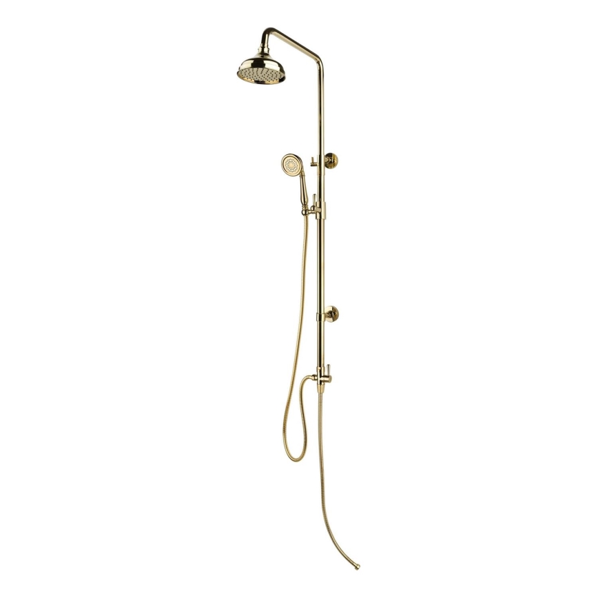 BATH DELUXE 31-120-04-64-00 - Conjunto de chuveiro AEROSKOBING brilhante latão