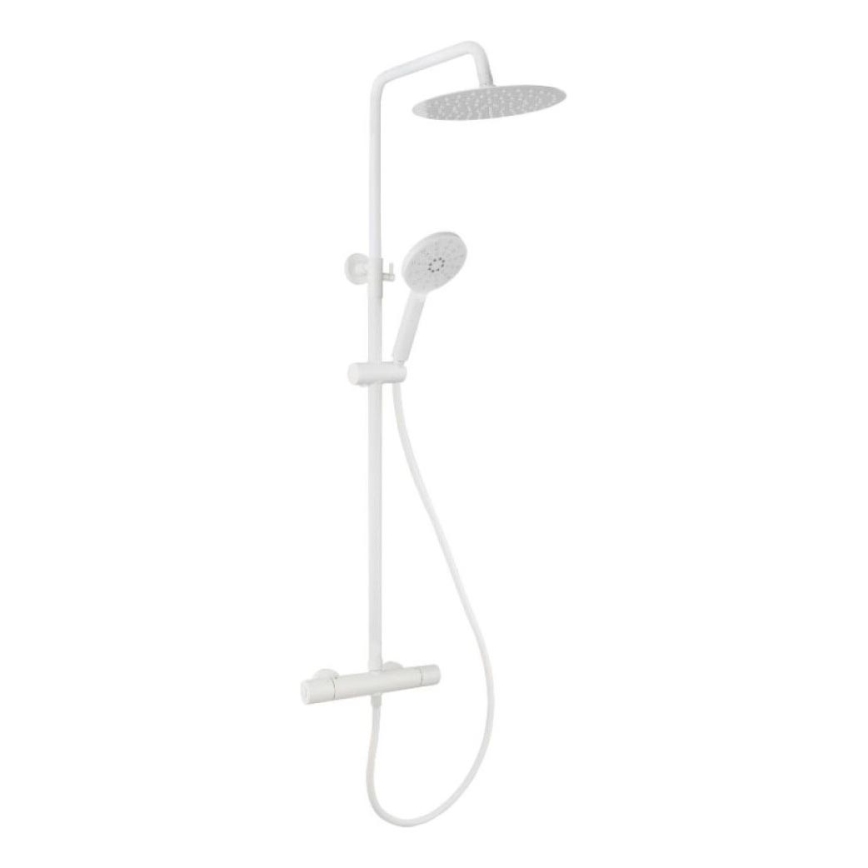 BATH DELUXE 31-120-05-01-00 - Conjunto de duche com torneira termostática DRAGOR branco mate