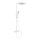 BATH DELUXE 31-120-06-01-00 - Conjunto de duche com torneira termostática NAESBY branco mate