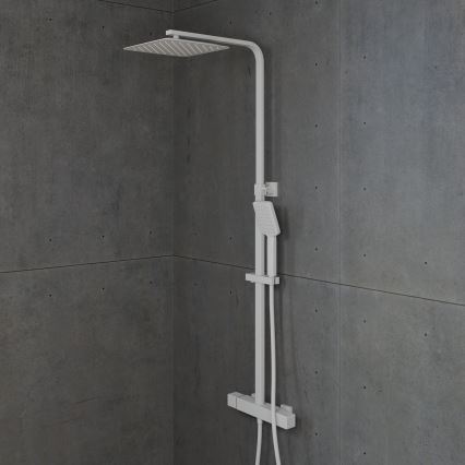 BATH DELUXE 31-120-06-01-00 - Conjunto de duche com torneira termostática NAESBY branco mate