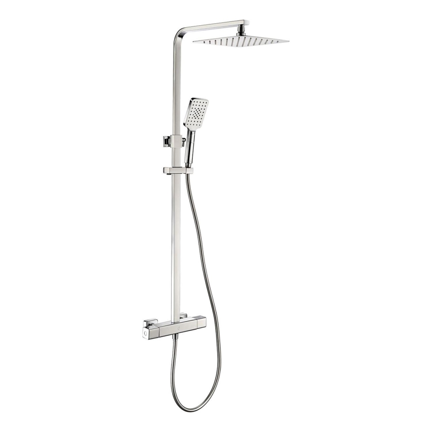 BATH DELUXE 31-120-06-60-00 - Conjunto de duche com torneira termostática NAESBY cromado brilhante