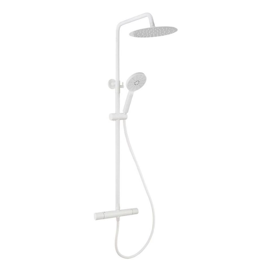 BATH DELUXE 31-120-07-01-00 - Conjunto de duche com torneira termostática DRAGOR branco mate