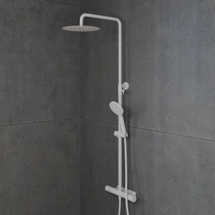 BATH DELUXE 31-120-07-01-00 - Conjunto de duche com torneira termostática DRAGOR branco mate