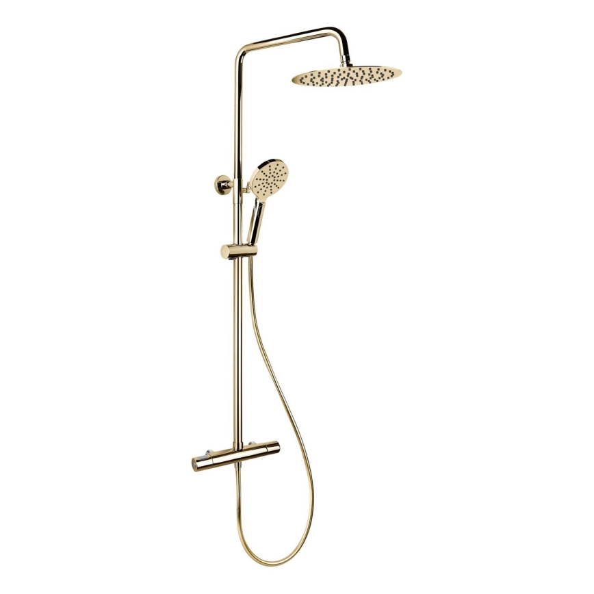 BATH DELUXE 31-120-07-64-00 - Conjunto de duche com torneira termostática DRAGOR brilhante latão