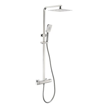 BATH DELUXE 31-120-08-60-00 - Conjunto de duche com torneira termostática NAESBY cromado brilhante