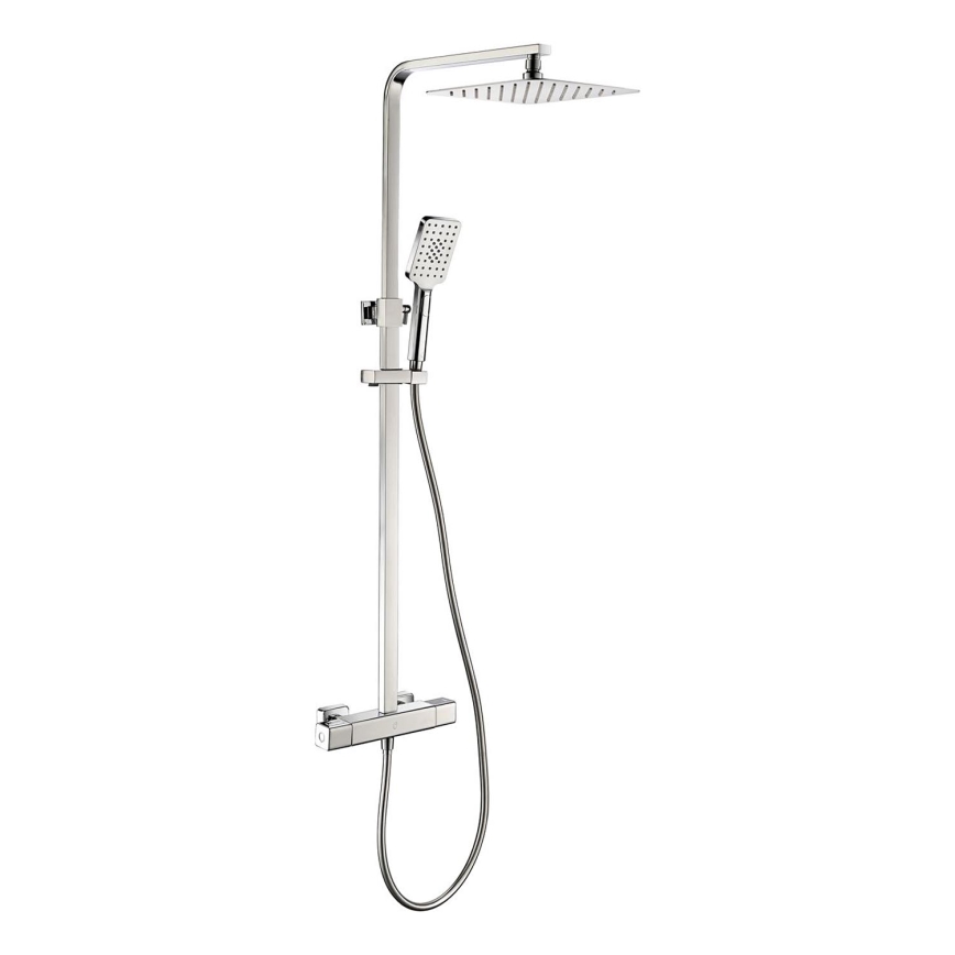 BATH DELUXE 31-120-08-60-00 - Conjunto de duche com torneira termostática NAESBY cromado brilhante
