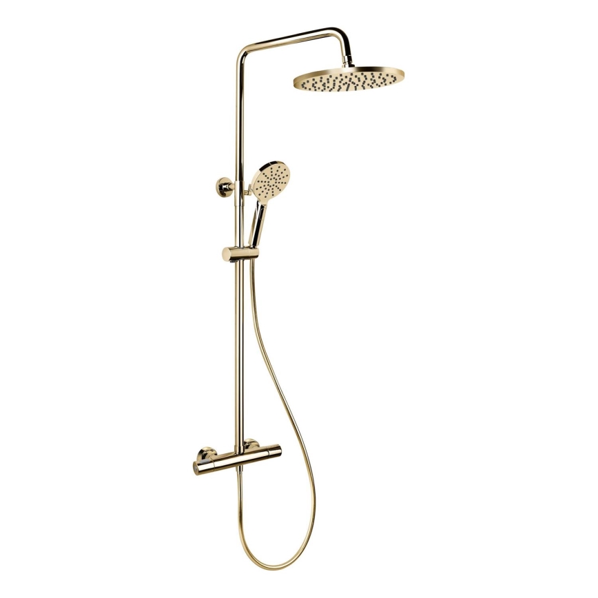BATH DELUXE 31-120-08-64-00 - Conjunto de duche com bateria termostática DRAGOR em latão brilhante