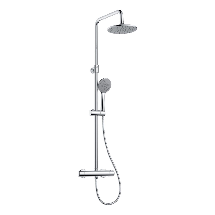 BATH DELUXE 31-130-41-60-02 - Conjunto de chuveiro com torneira HOUSTON cromado brilhante