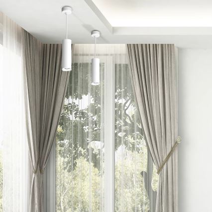 Bathroom candelabro suspenso TURYN 1xGU10/10W/230V IP44 branco