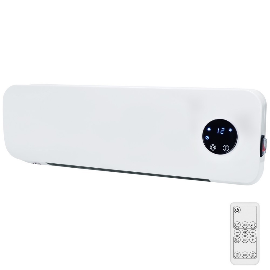 Bathroom elemento de aquecimento cerâmico 1000/2000W/230V IP22 + controlo remoto