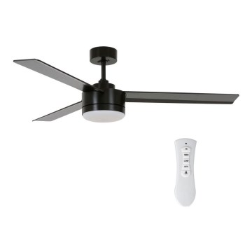 BAYSIDE 213033 - Ventoinha de teto LED LAGOON GX53/17W/230V preto + controlo remoto