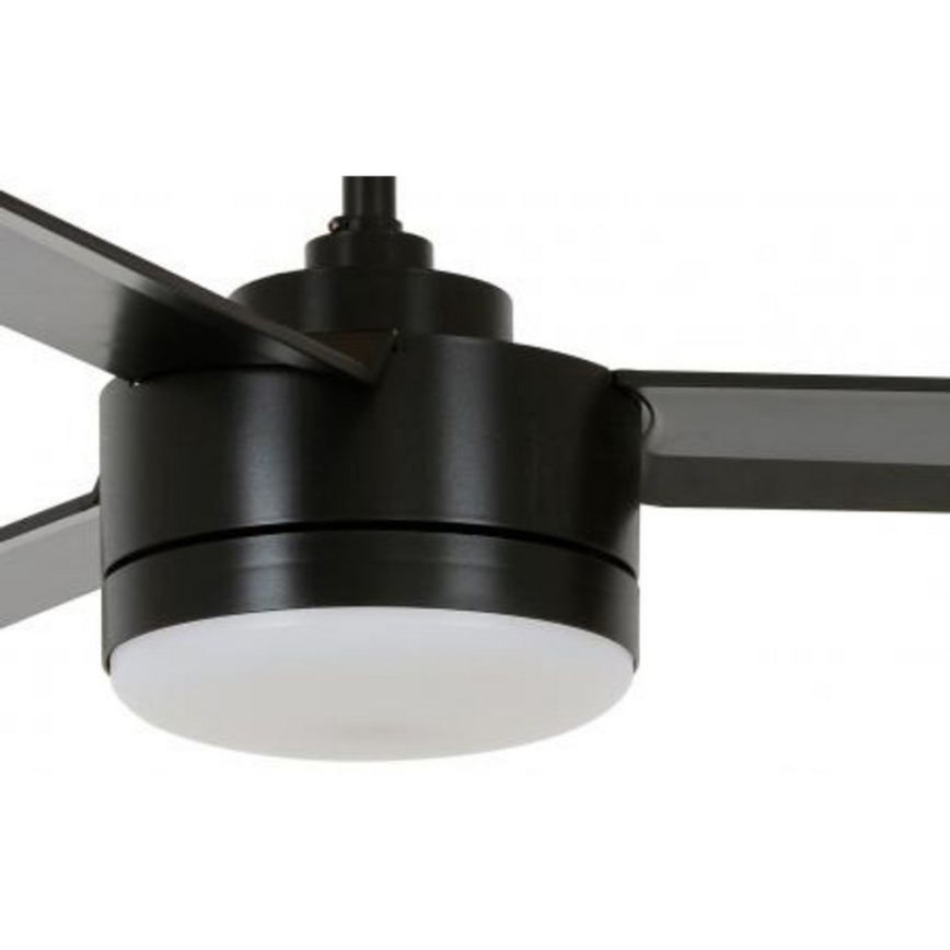 BAYSIDE 213033 - Ventoinha de teto LED LAGOON GX53/17W/230V preto + controlo remoto