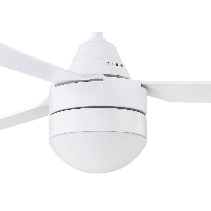 BAYSIDE 531016 - Ventoinha de teto MEGARA 2xE14/15W/230V branco + controlo remoto